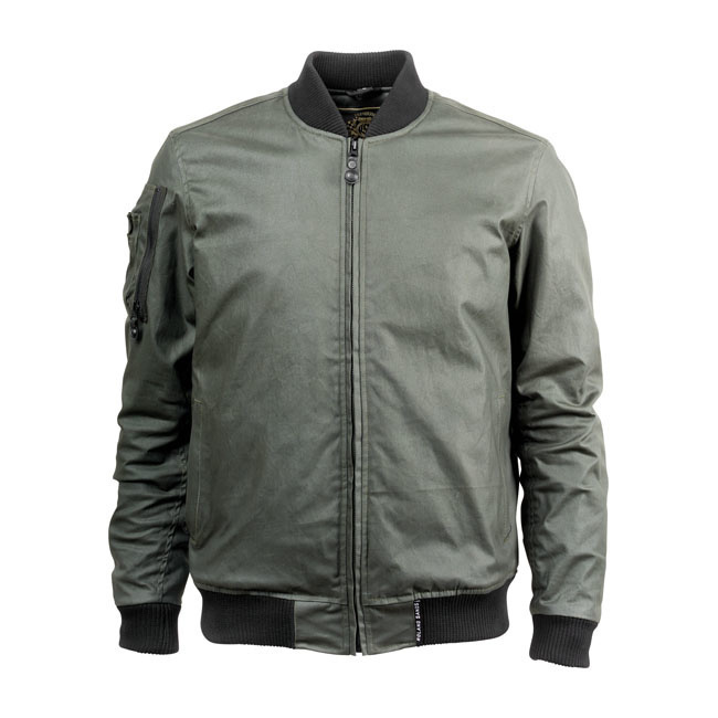 Roland Sands Squad Jacket Textile Green - CafeRacerWebshop.com