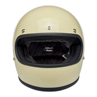 Casco Gringo Brillante Vintage Blanco| ECE R22.06