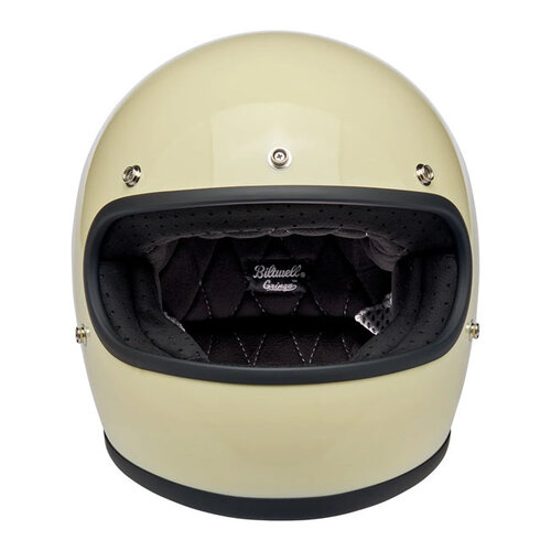 Biltwell Casco Gringo Brillante Vintage Blanco| ECE R22.06