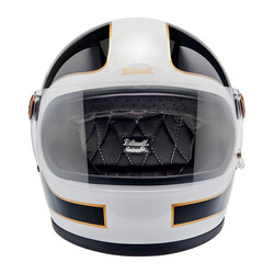 Gringo S Helm Glans Wit/Zwart | ECE R22.06