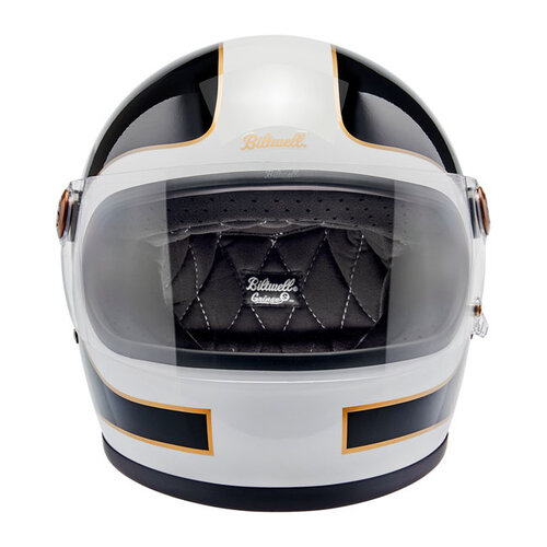 Biltwell Casco Gringo S Blanco/Negro Brillo | ECE R22.06