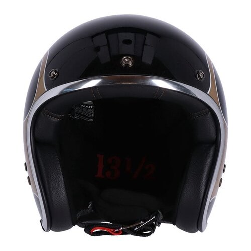 13½ Casque Skull Bucket Flammes Or | ECE 22.06