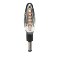 Indicatore LED Sonic con luce anteriore | Nero opaco