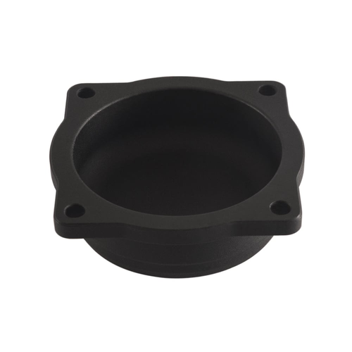 Motone Gerippte EFI Carb Tops Kontrastschnitt | Schwarz