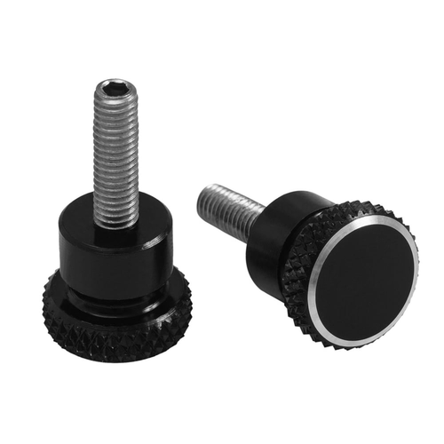 Motone Quick Release Aluminium Side Panel Bolts | Black / Polished