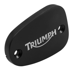 Billet Disc Brake Oil Reservoir Master Cylinder Cap | Modern Logo | Polish / Black