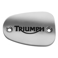 Billet Disc Brake Oil Reservoir Master Cylinder Cap | Modern Logo | Polish / Black