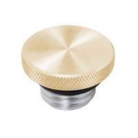 Custom Fuel Gas Cap | Billet Brass and Aluminium | Spun Satin Finish