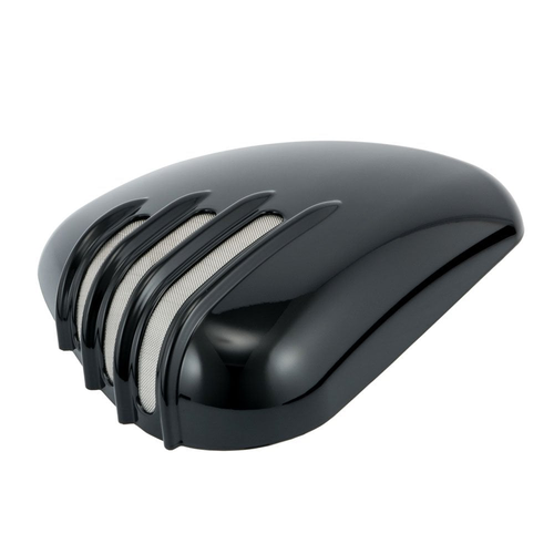 Motone Street Twin | Gerippte Seitenteile | Schwarz Glänzend