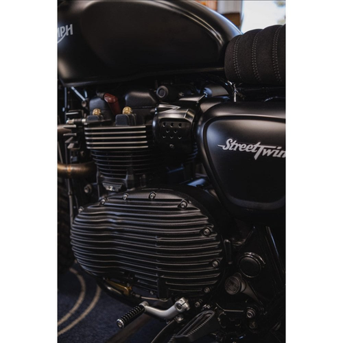 Motone Verlengde 66 Mm Lange Versnellingshendel Eindpin | Geribbeld | Zwart