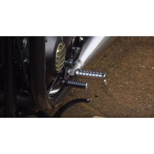 Motone Extended 66Mm Long Gear Shifter Lever End Peg | Ribbed | Black