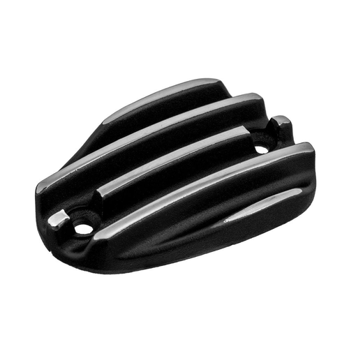 Motone Pressure Cast Disc Brake Oil Reservoir Master Cylinder Cap | Finned / Ribbed | Black or Black Contrast Polished