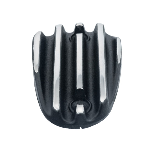 Motone Pressure Cast Disc Brake Oil Reservoir Master Cylinder Cap | Finned / Ribbed | Black or Black Contrast Polished