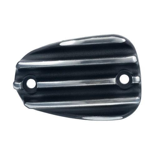 Motone Pressure Cast Disc Brake Oil Reservoir Master Cylinder Cap | Finned / Ribbed | Black or Black Contrast Polished