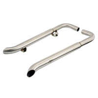 Tubi Di Scarico Slash-Cut Bedlam Per Street Twin o Bobber/Speedmaster | Spazzolato