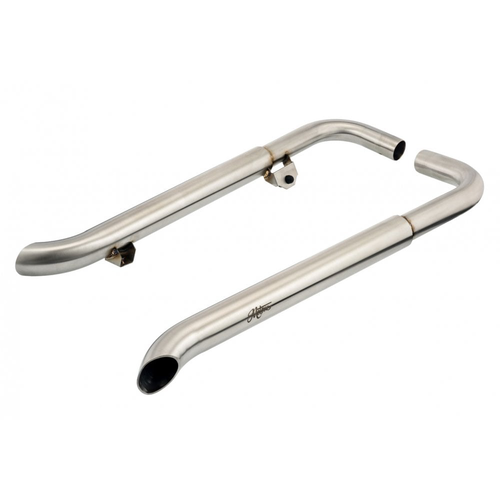 Motone Bedlam Tubos De Escape Cortados Oblicuamente Para Street Twin o Bobber/Speedmaster | Cepillado