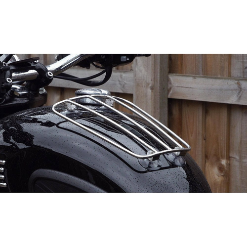 Motone Estante Para Paquetes Aero | Acero Inoxidable | Soporte Universal Para Tanque | Negro