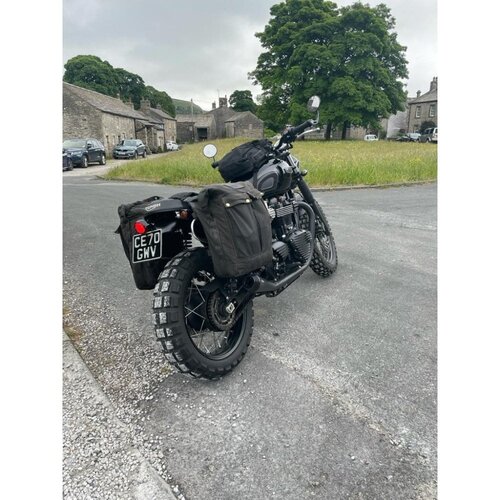 Motone Custom Mudguard PredrilLED For Fender Mount Light Kits | Black | LC