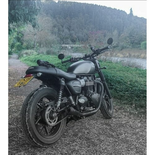 Motone Saturn V | Abgasanlage | Street Twin | Gebürstet Oder Schwarz