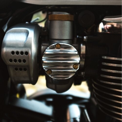 Motone Tps Carb/Throttle Body Cover | Pair | Ribbed / Finned | Polished