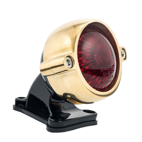 Motone Eldorado Tail Light + Fender Mount Kit | Polished or Brass Light