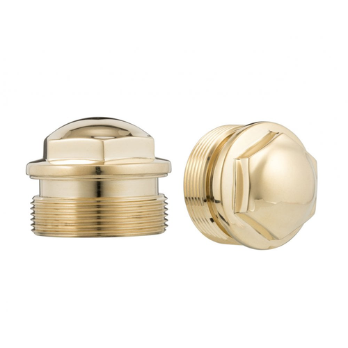 Motone The Guvnors | Fork Top Caps Pair | Early | Brass