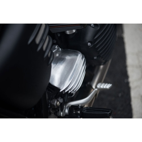 Motone Copri Pignone Streamliner | A Coste | LC | Strada Doppia/T100/T120 | Finitura Nera/Lucida O Spazzolata