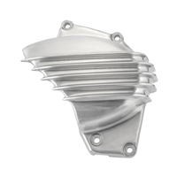 Streamliner Sprocket Cover | Ribbed | LC | Street Twin/T100/T120 | Black/Polished or Brushed Finsish