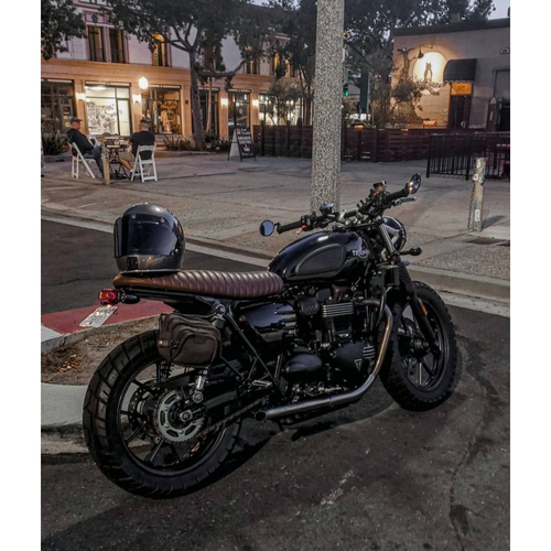 Motone The Viper- Low Profile Skinny Ribbed Seat | Black or Tobacco Brown