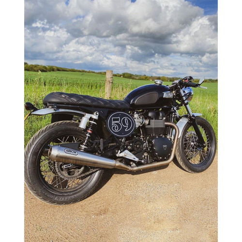 Motone Parafango A Coda Alta | Preforato Per Kit Luci Per Montaggio Su Parafango | CA | Spazzolato O Lucido