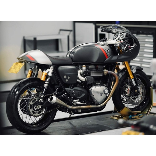 Motone Saturnus V | Uitlaatsysteem | Snelheid Twin / Thruxton | Geborsteld of zwart