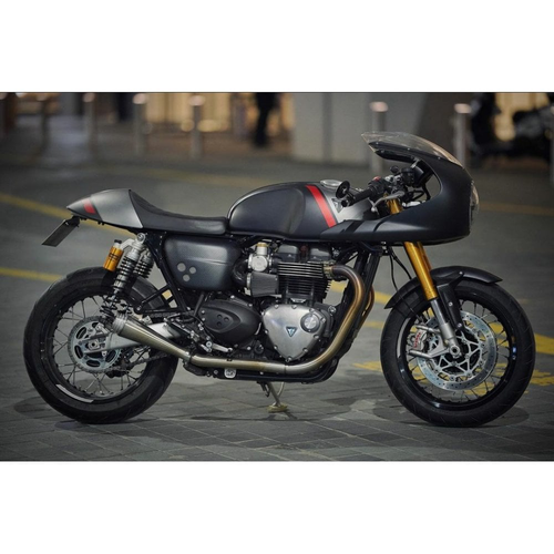 Motone Saturno V | Sistema Di Scarico | Speed Twin/Thruxton | Spazzolato o Nero