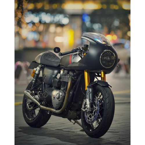 Motone Saturno V | Sistema Di Scarico | Speed Twin/Thruxton | Spazzolato o Nero
