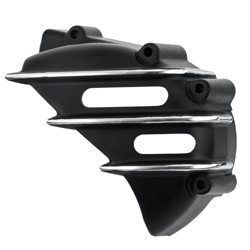 Motone Copri Pignone Speedster | A Coste | Nero Con Alette Lucide A Contrasto | AC