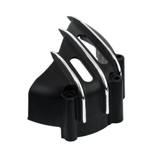 Motone Copri Pignone Speedster | A Coste | Nero Con Alette Lucide A Contrasto | AC