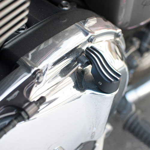 Motone Talon | Ribbed Clutch Lifter Cover | Black With Polished Ribs or Black