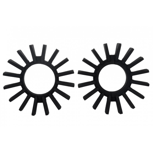 Motone Colliers D'Échappement À Grandes Ailettes | Ailerons Polis Noirs/Contraste | EFI ou CARB