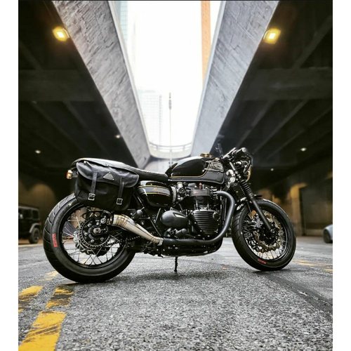 Motone ODIN | Sistema De Escape | T120 / T100 | Latas De Carrera Estilo GP (Deflector Opcional)