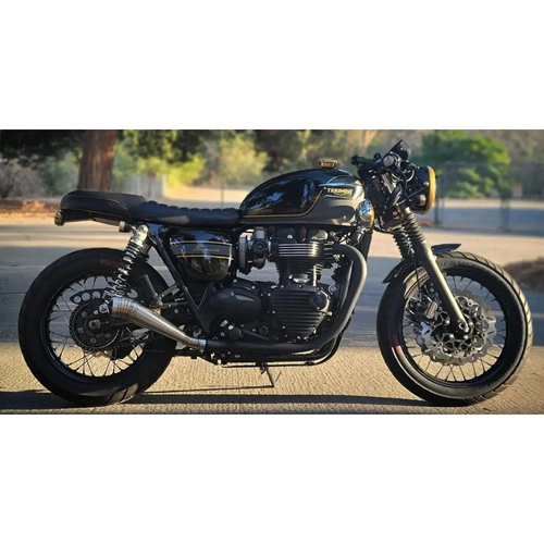 Motone ODIN | Sistema De Escape | T120 / T100 | Latas De Carrera Estilo GP (Deflector Opcional)