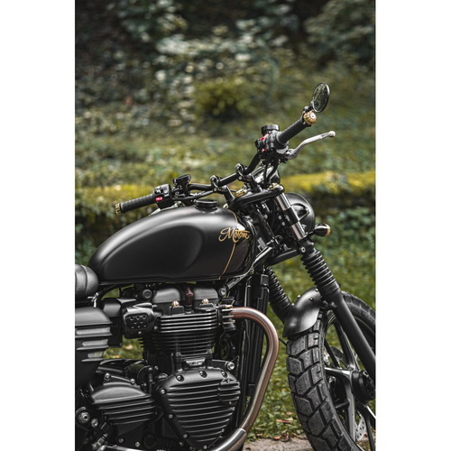 Motone Streamliner Sprocket Cover | Ribbed | Black or Polished Fins | LC | Street Twin/T100/T120