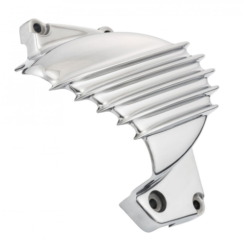 Motone Streamliner Tandwieldeksel | Geribbeld | Zwarte of Polished Vinnen | LC | Straat Twin/T100/T120