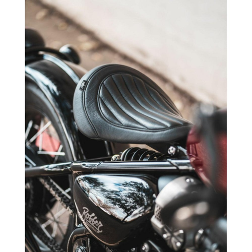 Motone Asiento King Cobra | Triunfo Bobber | Costillas Verticales O Puntada De Diamante O Diamante Completo