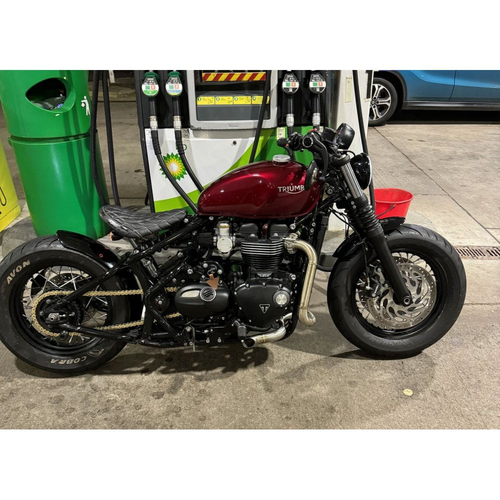 Motone Asiento King Cobra | Triunfo Bobber | Costillas Verticales O Puntada De Diamante O Diamante Completo