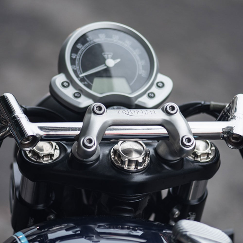 Motone The Capos | Fork Top Caps Pair | Titanium