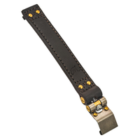 The Beltane | Bobber / Speedmaster Battery Strap | Black Or Brown Leather or Brass