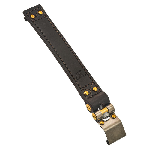 Motone The Beltane | Bobber / Speedmaster Battery Strap | Black Or Brown Leather or Brass