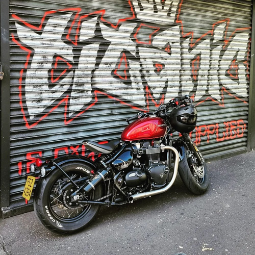 Motone Mayhem Shortys Slash|Taglia Tubi Di Scarico Per Bobber / Speedmaster | Spazzolato