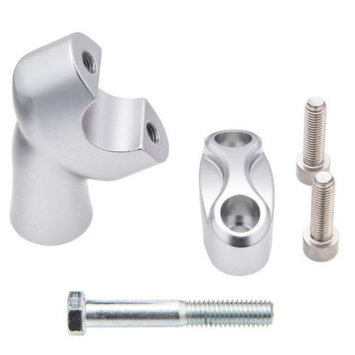 Motone Oben und Over-Riser-Kit Für 28,6-mm-Fat-Lenker | Klar/Silber