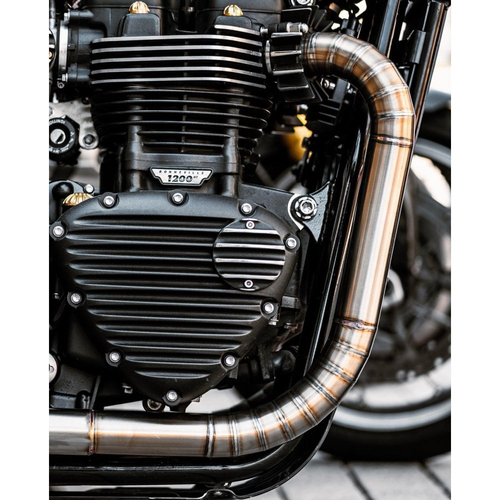 Motone Nautilus-Auspuffanlage | Speed Twin/Thruxton 1200 Oder T120/T100 Bonneville Oder Bobber Oder Street Twin / Speed Twin 900