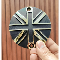 Copertura/Badge ACG Punti | Union Jack | 2 Toni | Ottone E Nero